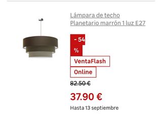 Lámpara morada círculos leroy merlin