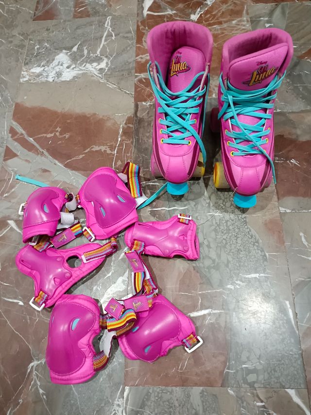 Patines 4 ruedas y protecciones