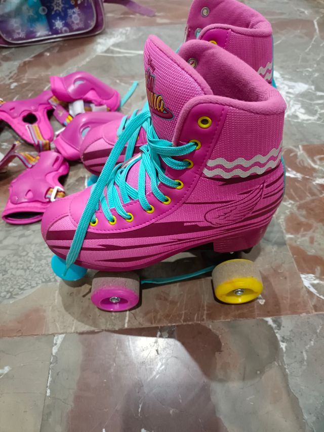 Patines 4 ruedas y protecciones