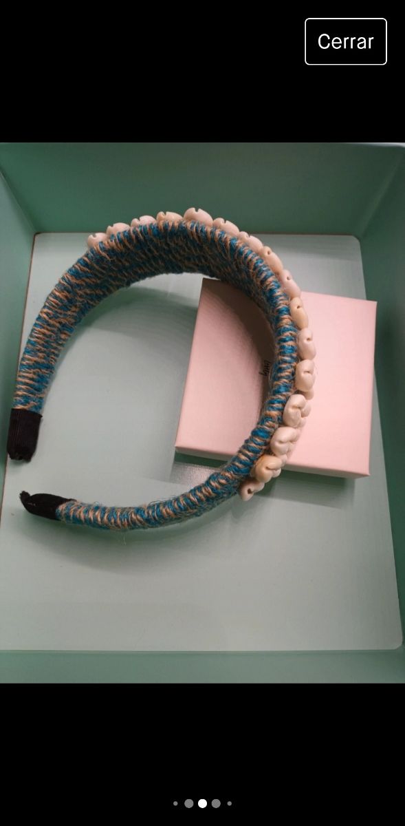 👑 Diadema rústica 👑 decorada con conchas 👑