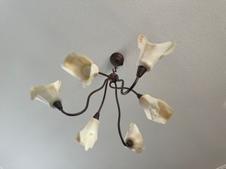 lamparas de salon forja