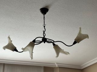 lamparas de salon forja