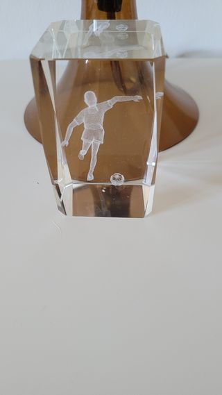 Trofeo fútbol en 3d