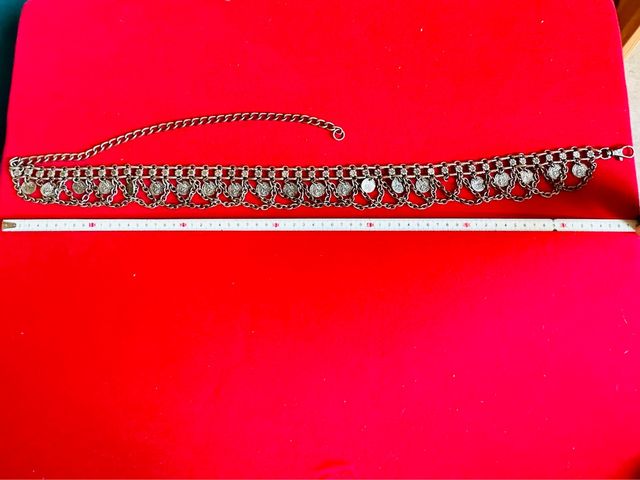 cinturón monedas vintage