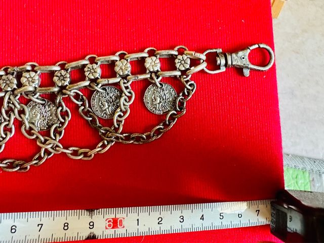 cinturón monedas vintage