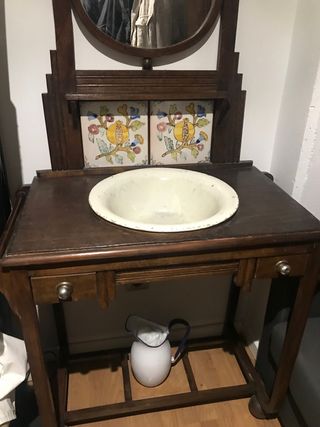 Mueble lavabo rústico antiguo