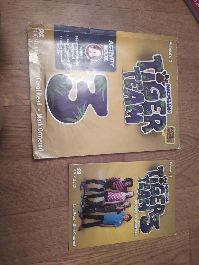 Tiger Team 3°primaria.2 libros Ingles