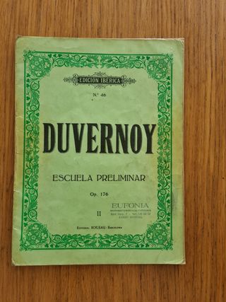 Libro de piano Duvernoy