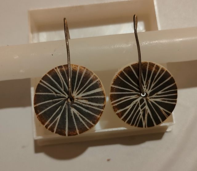 Pendientes cerámica hechos a mano