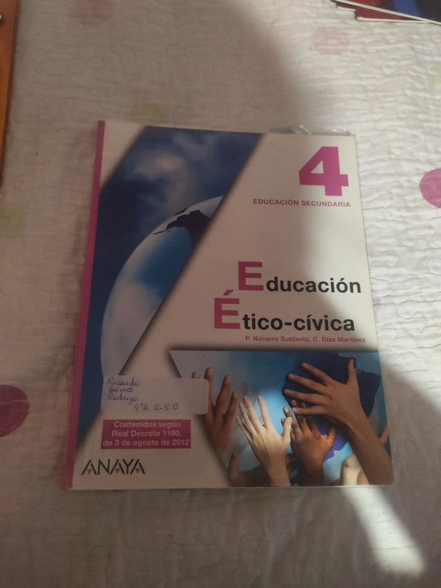 Libro valores 4 eso