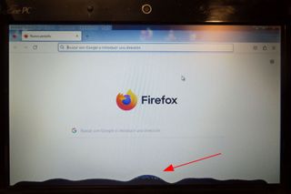 ASUS EEE PC 1005HA fallo zona inferior de pantalla