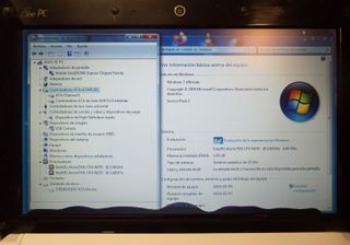 ASUS EEE PC 1005HA fallo zona inferior de pantalla