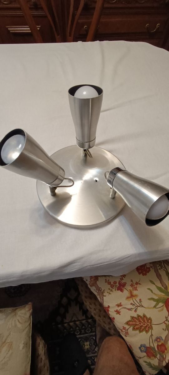 Lampara , focos metálicos acero inoxidable