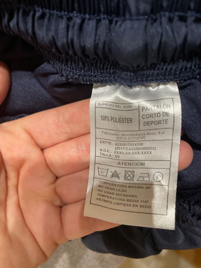 calzonas ejercito del aire dotación