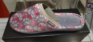 Zapatillas de casa chinelas mujer tacón