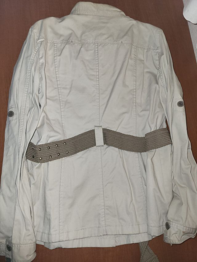 Chaqueta abrigo beige MANGO