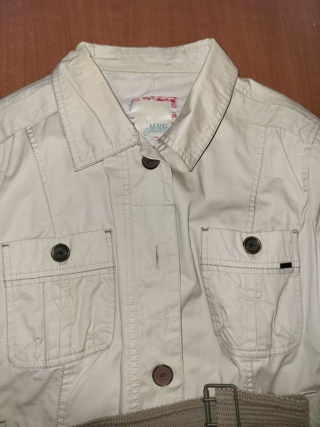 Chaqueta abrigo beige MANGO