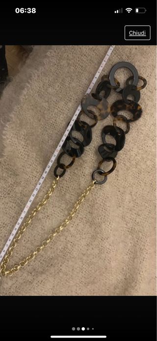 splendida collana lunga nuova