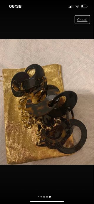 splendida collana lunga nuova