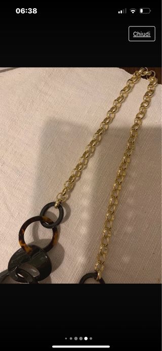 splendida collana lunga nuova