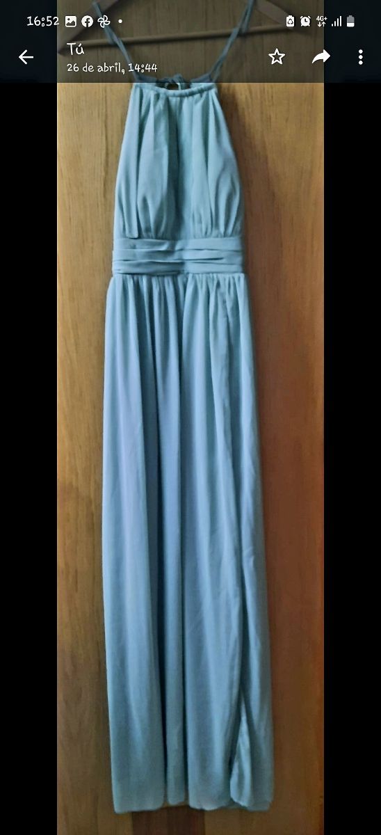 Vestido fiesta, muy bonito color azul turquesa