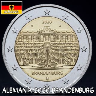 Moneda conmemorativa 2 euros Alemania.