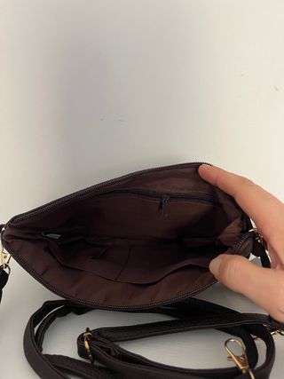 Bolso piel sintética marron a estrenar