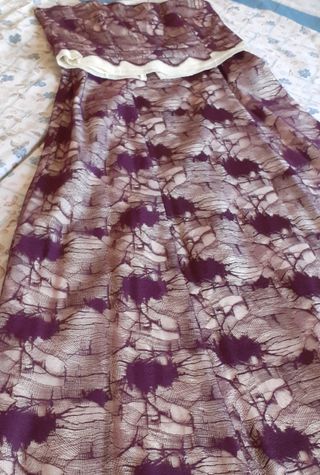 Conjunto de ceremonia mujer top- falda.