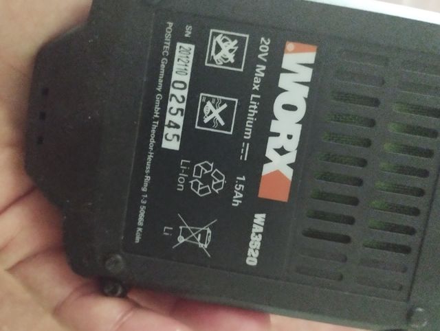 Segadora  worx bateria