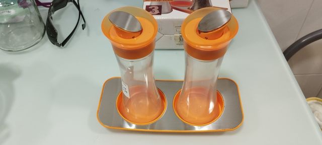 Set vinagrera-aceitera-salero-pimentero