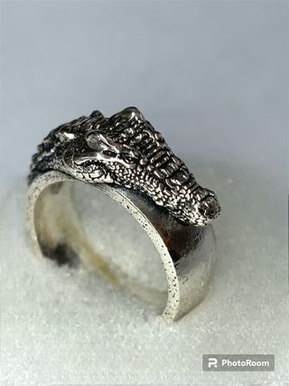 Anillo de plata Cocodrilo 🐊 