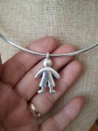 COLGANTE NIÑO PLATA 925