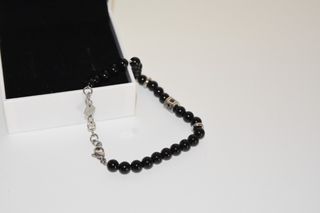 Pulsera negra brillante
