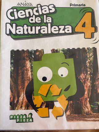 Libro de texto Anaya Ciencias Naturales 4 Primaria