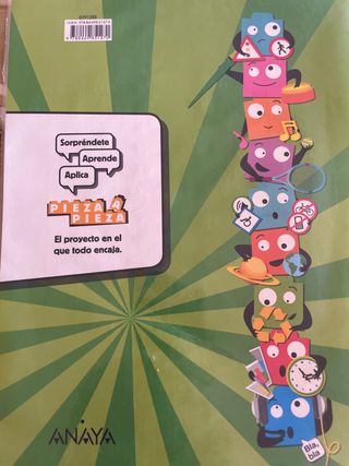 Libro de texto Anaya Ciencias Naturales 4 Primaria