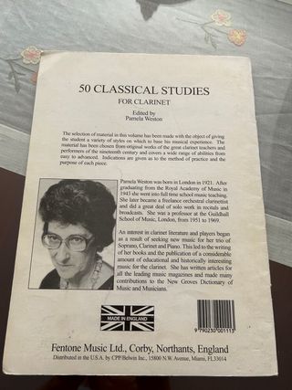50 classical studies for clarinet
