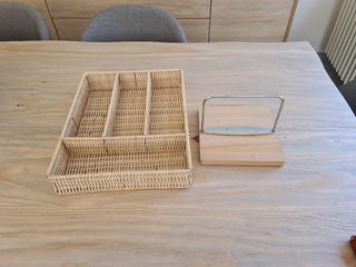 Objetos cocina de mimbre