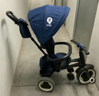 Triciclo evolutivo Q play RITO, azul plegable