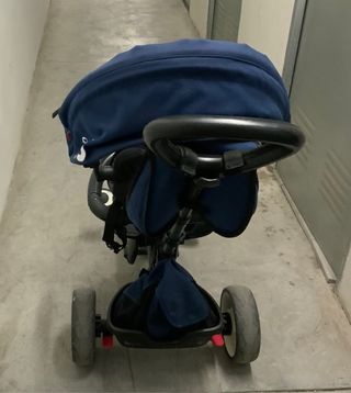 Triciclo evolutivo Q play RITO, azul plegable