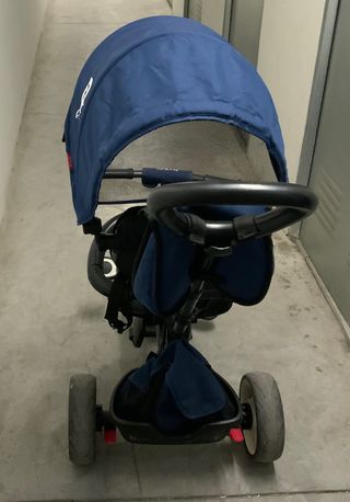 Triciclo evolutivo Q play RITO, azul plegable