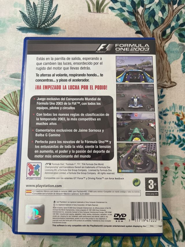 Juego Ps2 F1 2003