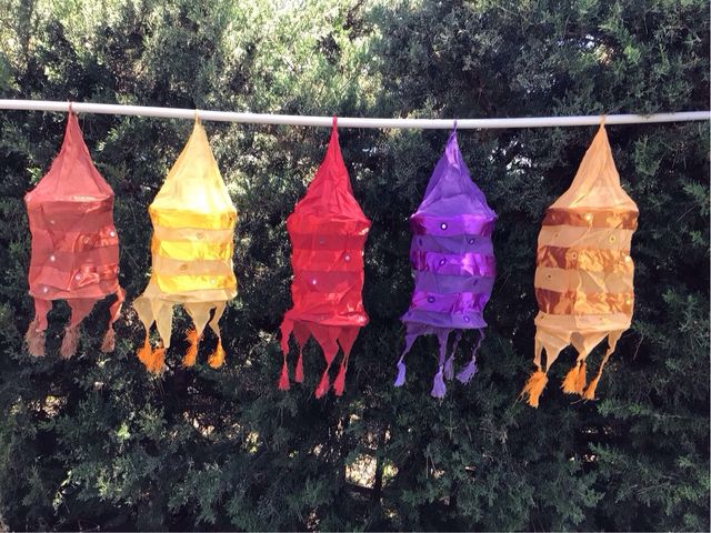 Farolillos de seda para jardín ,terraza o interior