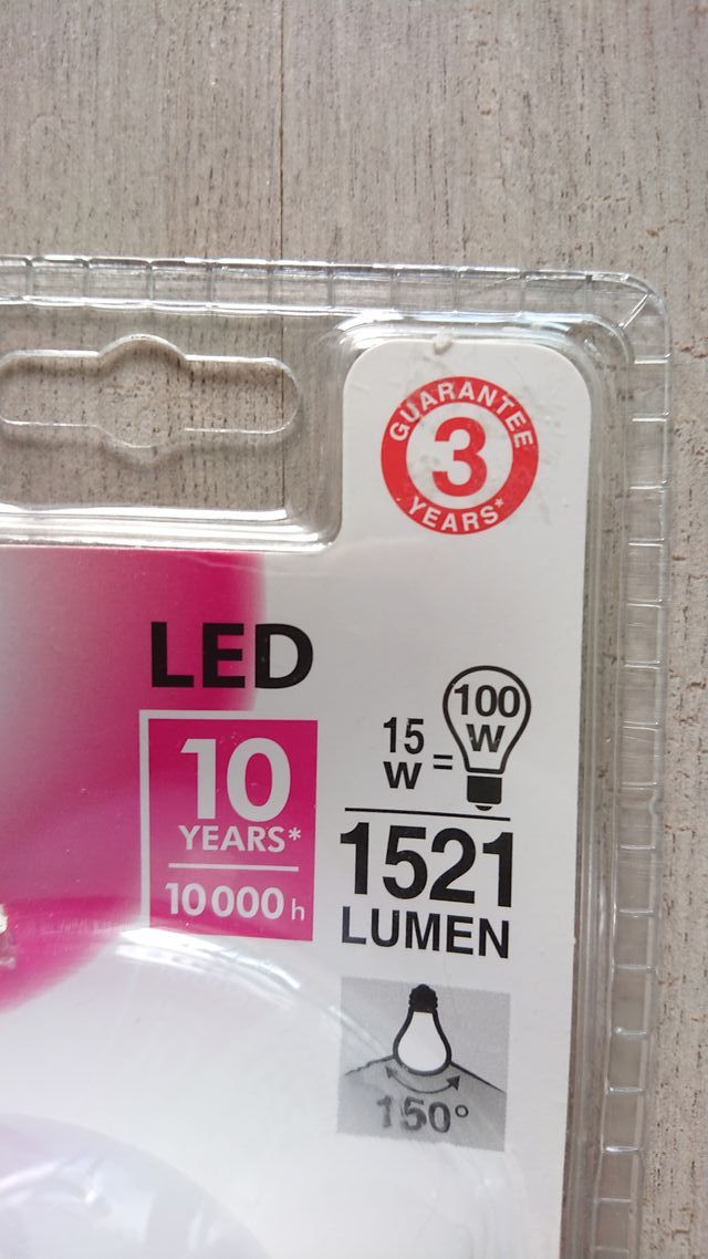 x2 BOMBILLAS LED MUY POTENTES 10W 1521L - NUEVAS