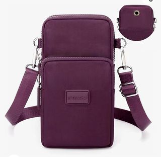 Bolso bandolera móvil borgoña 