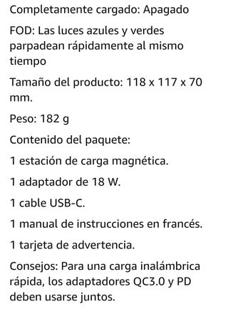 Cargador inalámbrico 4 en 1 iPhone y Android