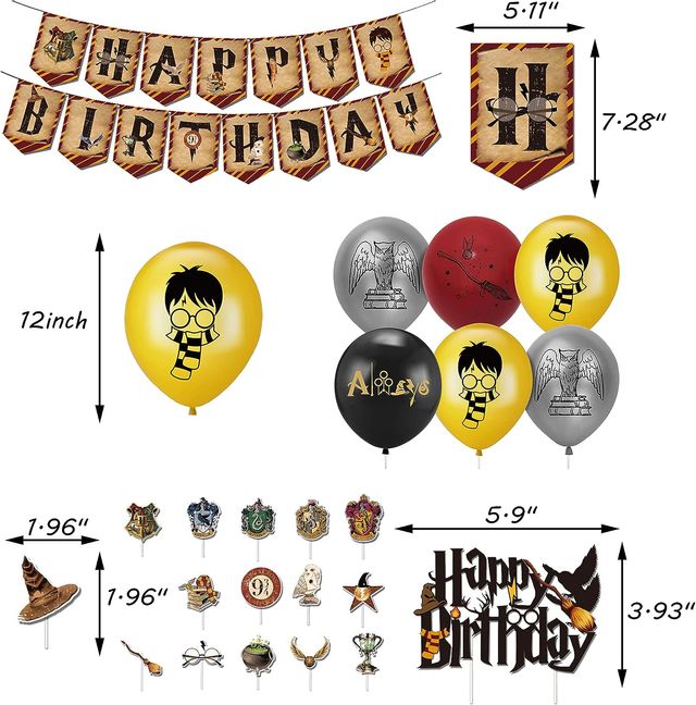 Decoraciones de cumpleaños, globos de mago, pancar