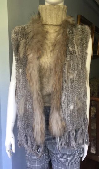 Chaleco de piel natural