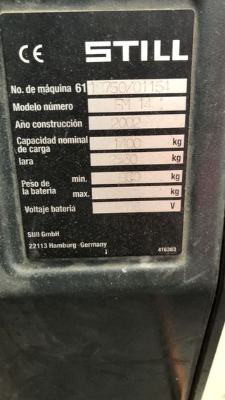 Carretilla retráctil still fm-14