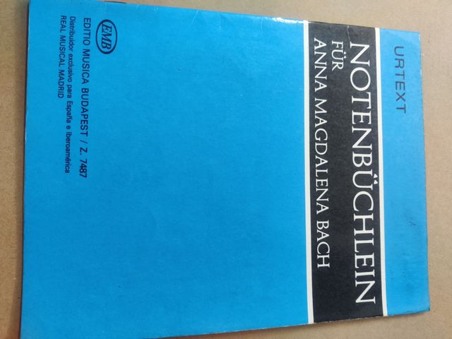 Partituras album para Ana Magdalena Bach piano