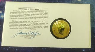 Monedas Conmemorativas Elvis Presley